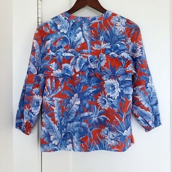 J. Crew Ruffle Top Ratti Rio - Picture 4 of 7